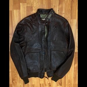 Cockpit USA leather biker jacket